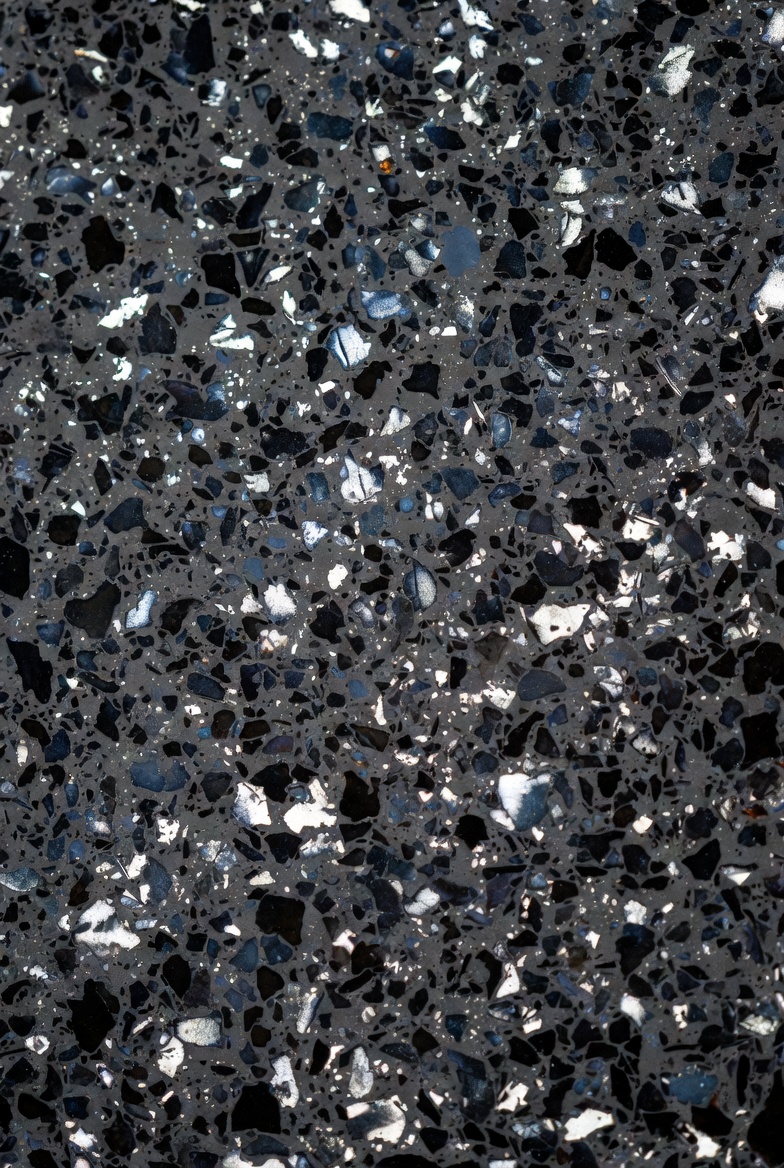 Charcoal granite finish