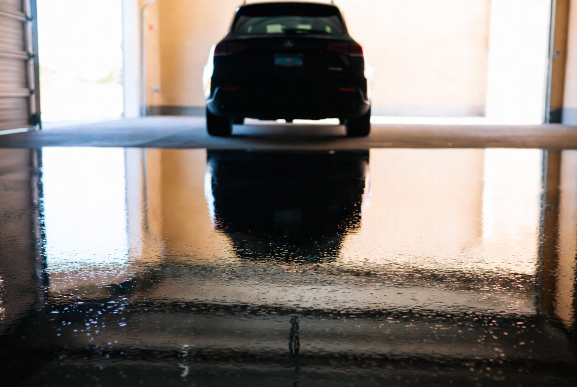 Bikes on gunflint-finish floor