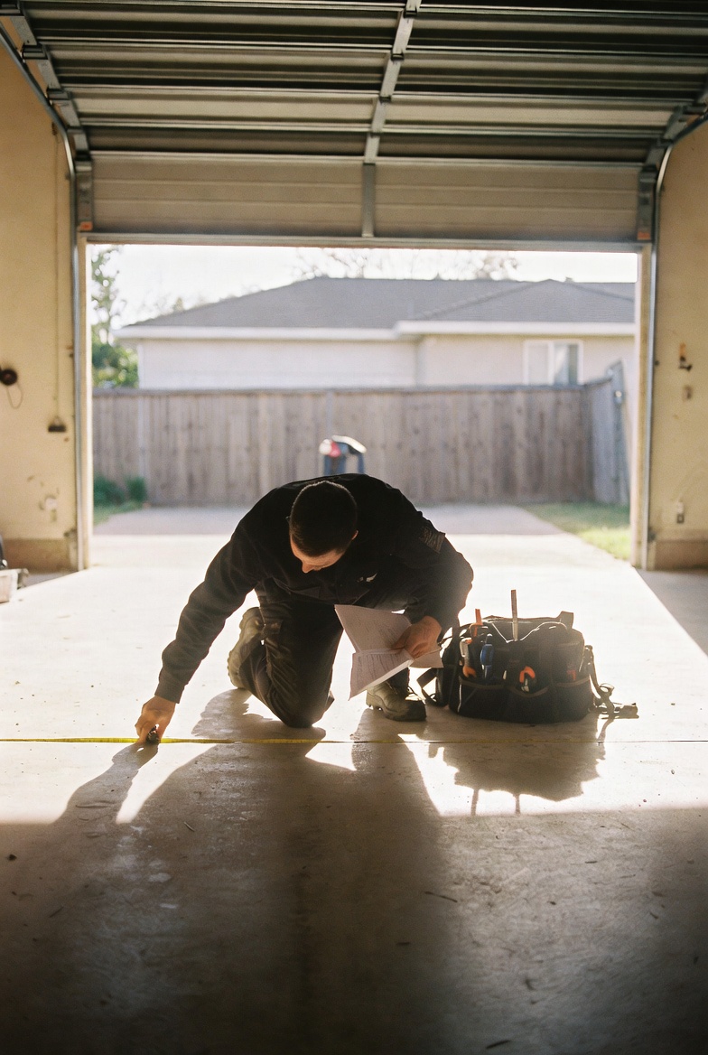 In-garage consultation with product samples